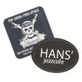 COASTERS  IN FLEXO PRINT WITH PANTONE COLOURS, SQUARE SHAPE