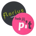 COASTERS  IN FLEXO PRINT WITH PANTONE COLOURS, SQUARE SHAPE