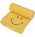 MANTA 'SMILEY' AMARELO-PRETO