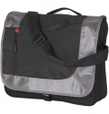 CENTRIXX BOLSA BANDOLEIRA 'HALIFAX' PRETO-PRATA