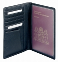 MARKSMAN PORTA-PASSAPORTE EM PELE DELUXE PRETO