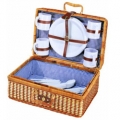 CESTA DE VIME (4 SERVI�OS) CASTANHO