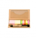 PORTA-BLOCOS COM POST-IT, R�GUA E ESFEROGR�FICA