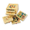 WOODEN BOX WITH 5 GAMES