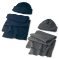 POLYESTER FLEECE (200 GR/M) BEANIE AND SCARF RUSSO