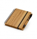 DICKENS A5. B6 SPIRAL NOTEBOOK IN BAMBOO WITH RECYCLED