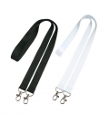 POLYESTER LANYARD, WITH 2 CARABINERS