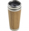 BAMBOO AND STAINLESS STEEL TRAVEL CUP SABINE