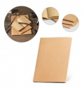 ALCOTT A4. A4 NOTEPAD WITH KRAFT PAPER COVER (250 G/M)