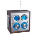 WOODEN CUBE RADIO