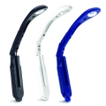 PONTO DE LIVRO DOBR�VEL COM LUZ LED. INCLUI PILHAS.