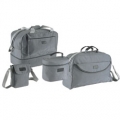 CONJUNTO DE VIAGEM DE POLI�STER 600D COM ACABAMENTOS EM PELE