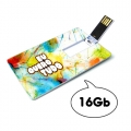 USB FORMATO CARTAO DE 16GB IMPRESSAO QUADR. 2 LADOS