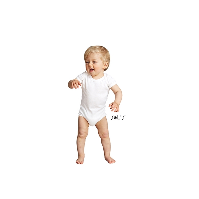 BABY BODYSUIT ORGANIC BAMBINO WHITE