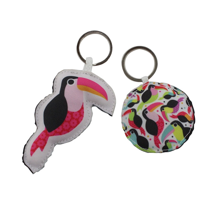Keychain 8x8cm polyester with filling, full color print