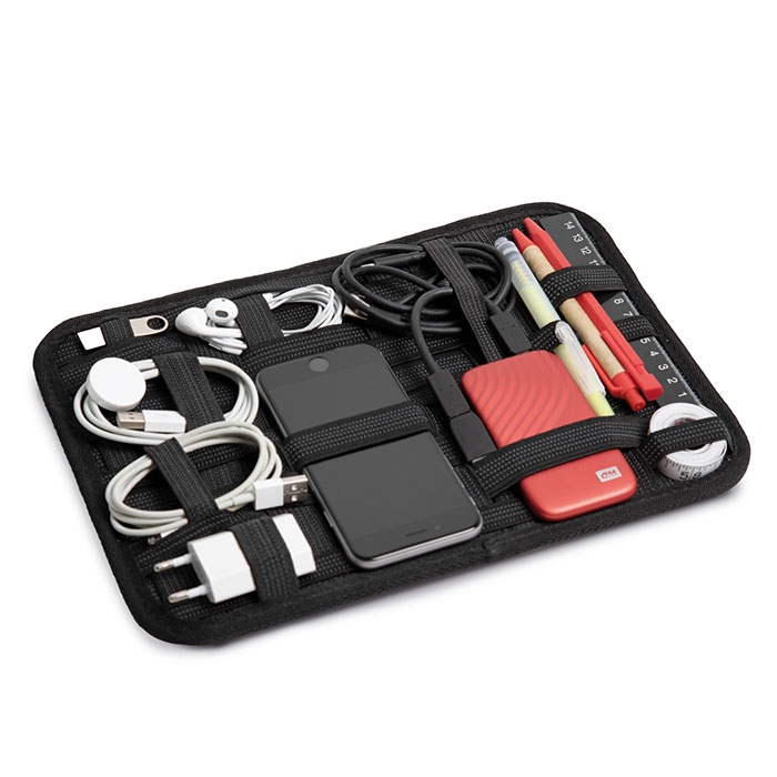 ORGANISER TABLET WITH CABLE AND ACCESSORY HOLDER