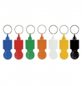 KEY RING WITH 0,50  CHIP FOR SHOPPING CART, PS PLASTIC