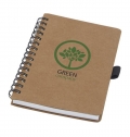 A6 ring notebook in recycled cardboard with Cobble sto