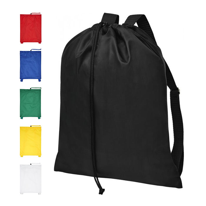 MOCHILA COM CORD�ES E AL�AS 
