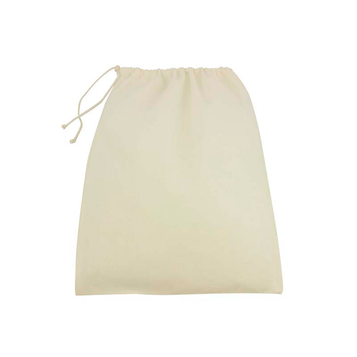 180G 100% COTTON BAG, WITH DRAWSTRINGS