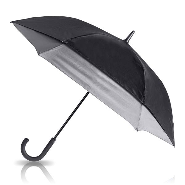 Guarda-chuva em pongee 190T, extens�vel nas laterais