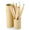 Conjunto de 6 l�pis de cor em tubo