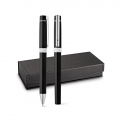 DOURO. METAL ROLLERBALL AND BALLPOINT SET WITH CLIP