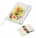 Bloco de notas A5, com capa em cart�o e bolsa