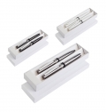 METAL BALL PEN AND ROLLERBALL SET, GIFT BOX