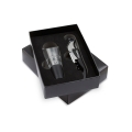 STAINLESS STEEL WINE SET WITH A CORKSCREW AND A DECANTE