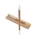 NATURA. Esferogr�fica em corti�a e alum�nio reciclado (100% rAL) com clipe