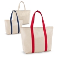 VILLE. 100% COTTON CANVAS BAG WITH FRONT AND INSIDE POC