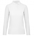 Polo B&C ID.001 Women manga comprida 180g - 100% Algod�o (in