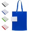 Saco dobr�vel em TNT 80g, com bot�o