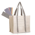 CANVAS BAG WITH GUSSET AND MAGNETIC CLOSURE