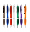 SWING RPET. 100% RPET BALL PEN WITH METAL CLIP