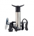 WINE SET WITH PUMP AND VACUUM STOPPERS, CORKSCREW AND C