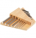 Tool set with Allen bamboo hex keys