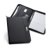 PASZO. PU and microfibre A4 folder with lined pages