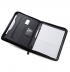 PASZO. PU and microfibre A4 folder with lined pages