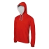 Sweatshirt com capuz em contraste