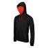 Sweatshirt com capuz em contraste