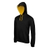 Sweatshirt com capuz em contraste