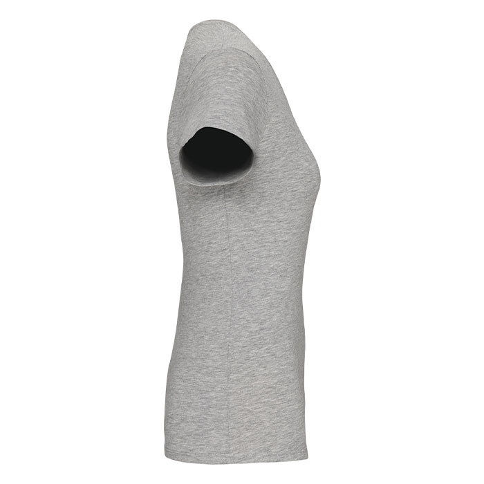 T-shirt de senhora decote V de manga curta