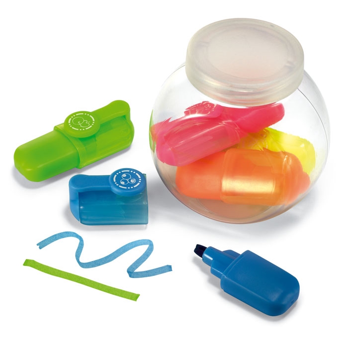 Fun For Five 5 highlighters in container