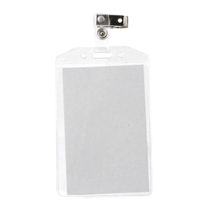 Identificador em PVC, com mola