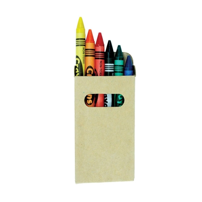 SET OF 6 CRAYONS IN A BOX