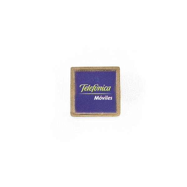 GOLDEN SQUARE PIN 15X15MM