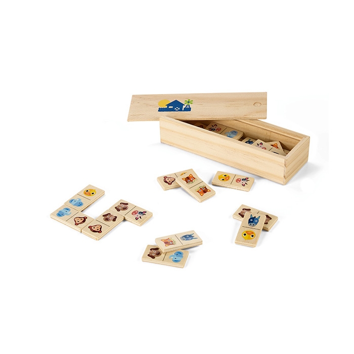 DOMIN. WOODEN DOMINO GAME