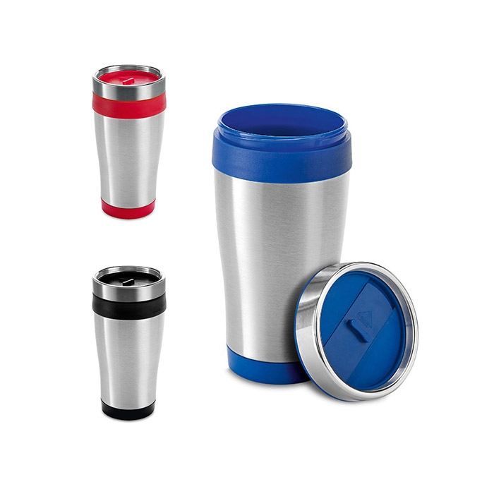 BATUM. 420 ML STAINLESS STEEL AND PP TRAVEL CUP